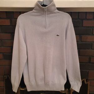 Lacoste standup turtleneck collar cotton sweater